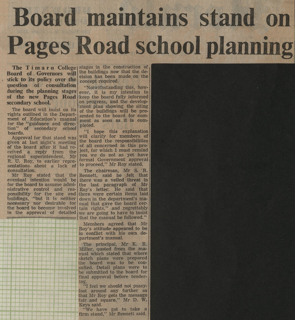 Board maintains stand on Pages Road school planning