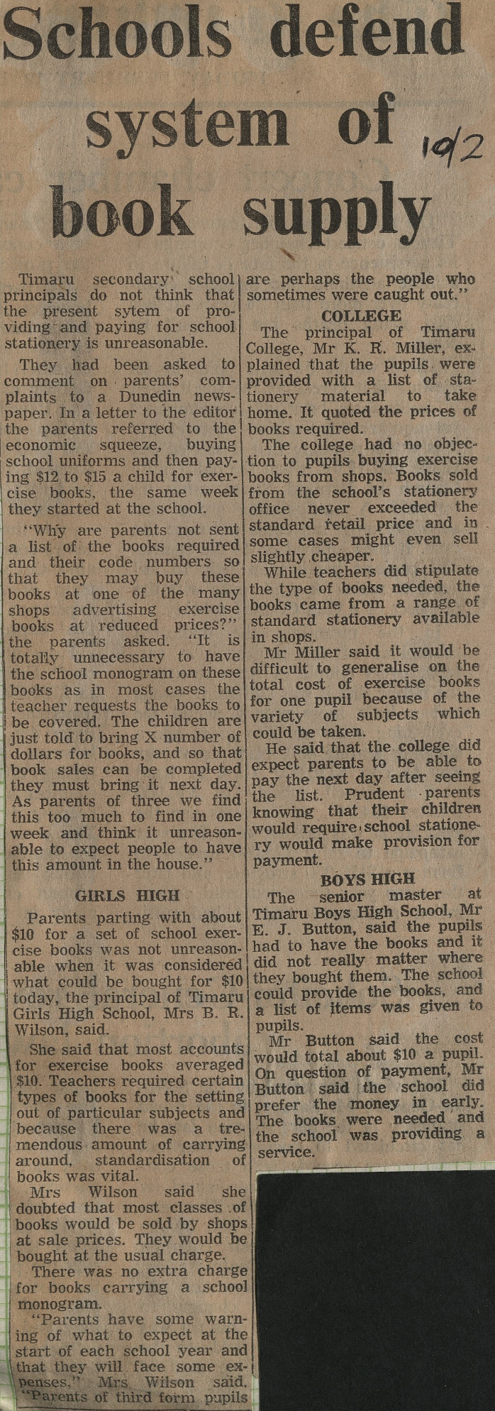 Schools defend system of book supply