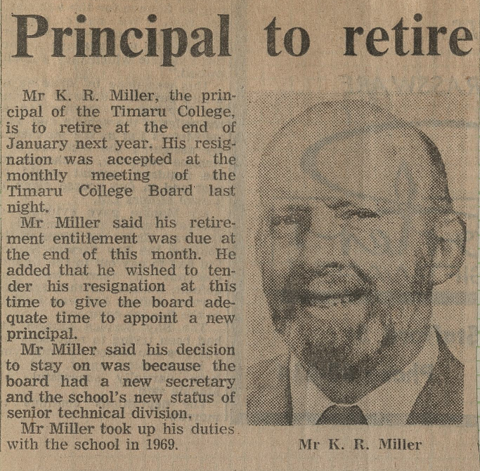 Principal to retire