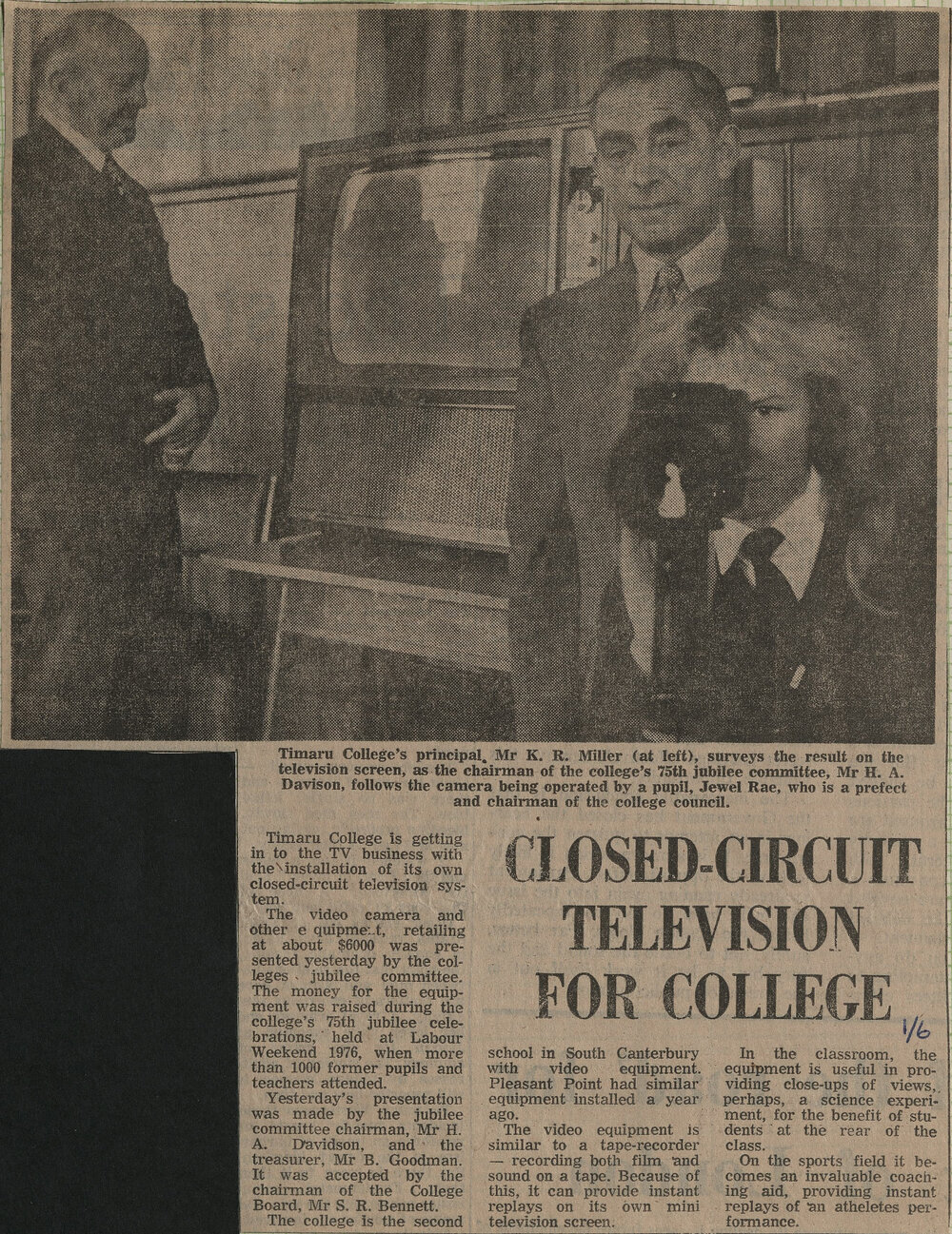 Closed Circuit Television For College
