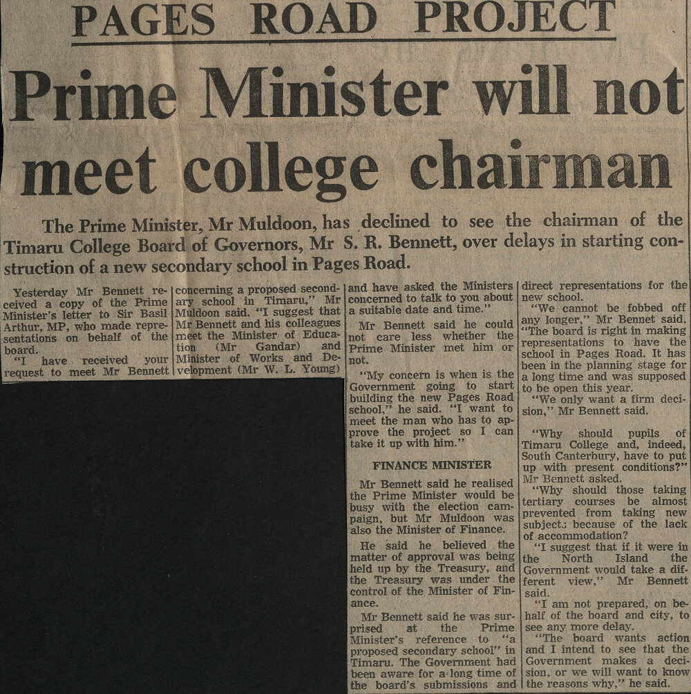 Pages Road Project: Prime Minister will not meet college chairman