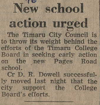 New school action urged