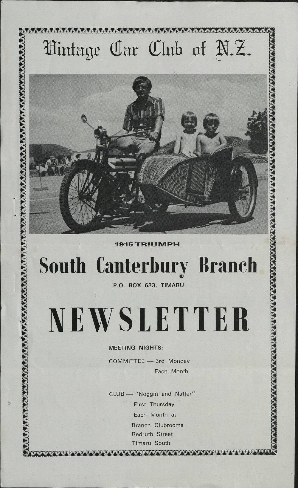 Apr 1981 Vintage Car Club of NZ South Canterbury Branch newsletter 