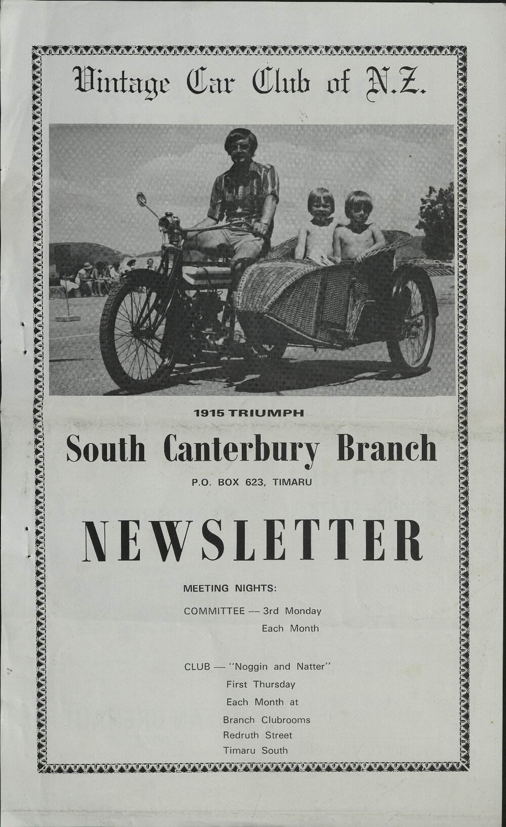 Jul 1981 Vintage Car Club of NZ South Canterbury Branch newsletter 