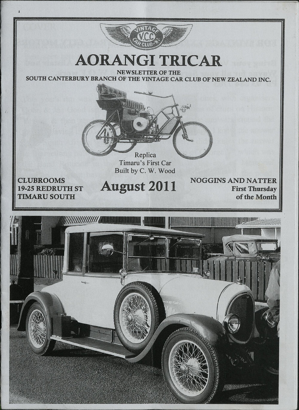 Aug 2011 Aorangi Tricar newsletter 