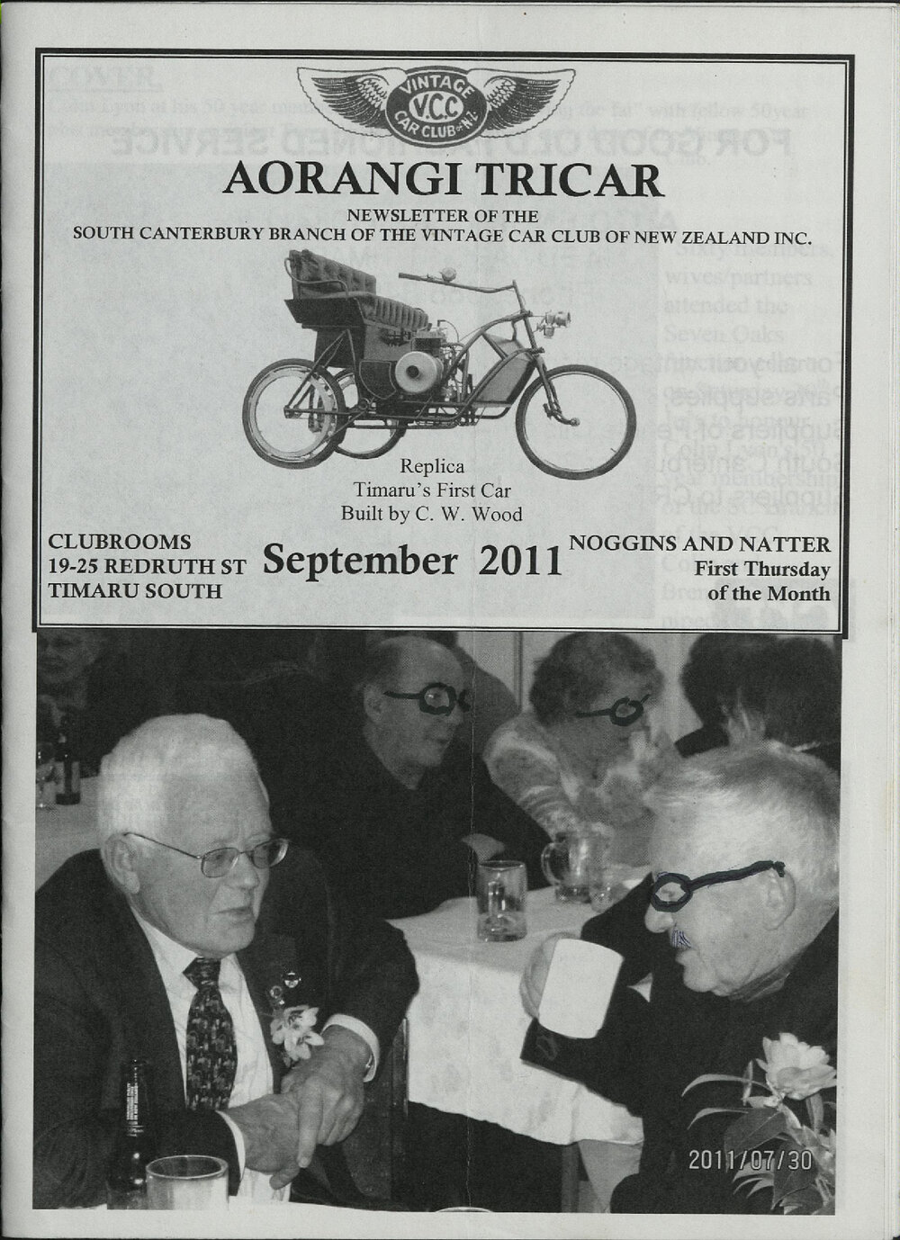 Sep 2011 Aorangi Tricar newsletter 