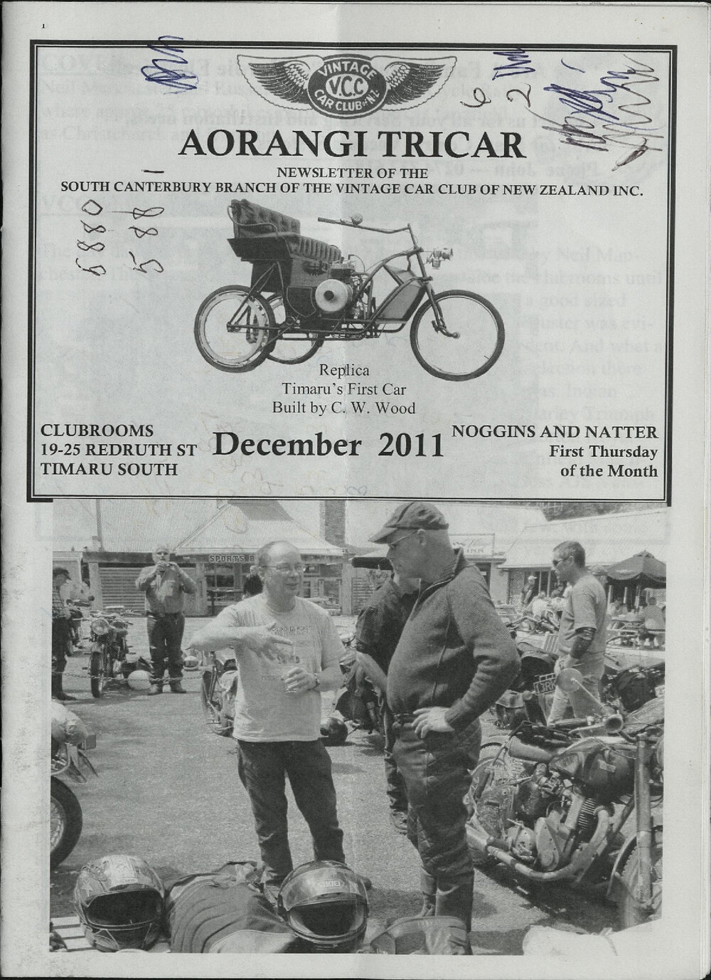 Dec 2011 Aorangi Tricar newsletter 
