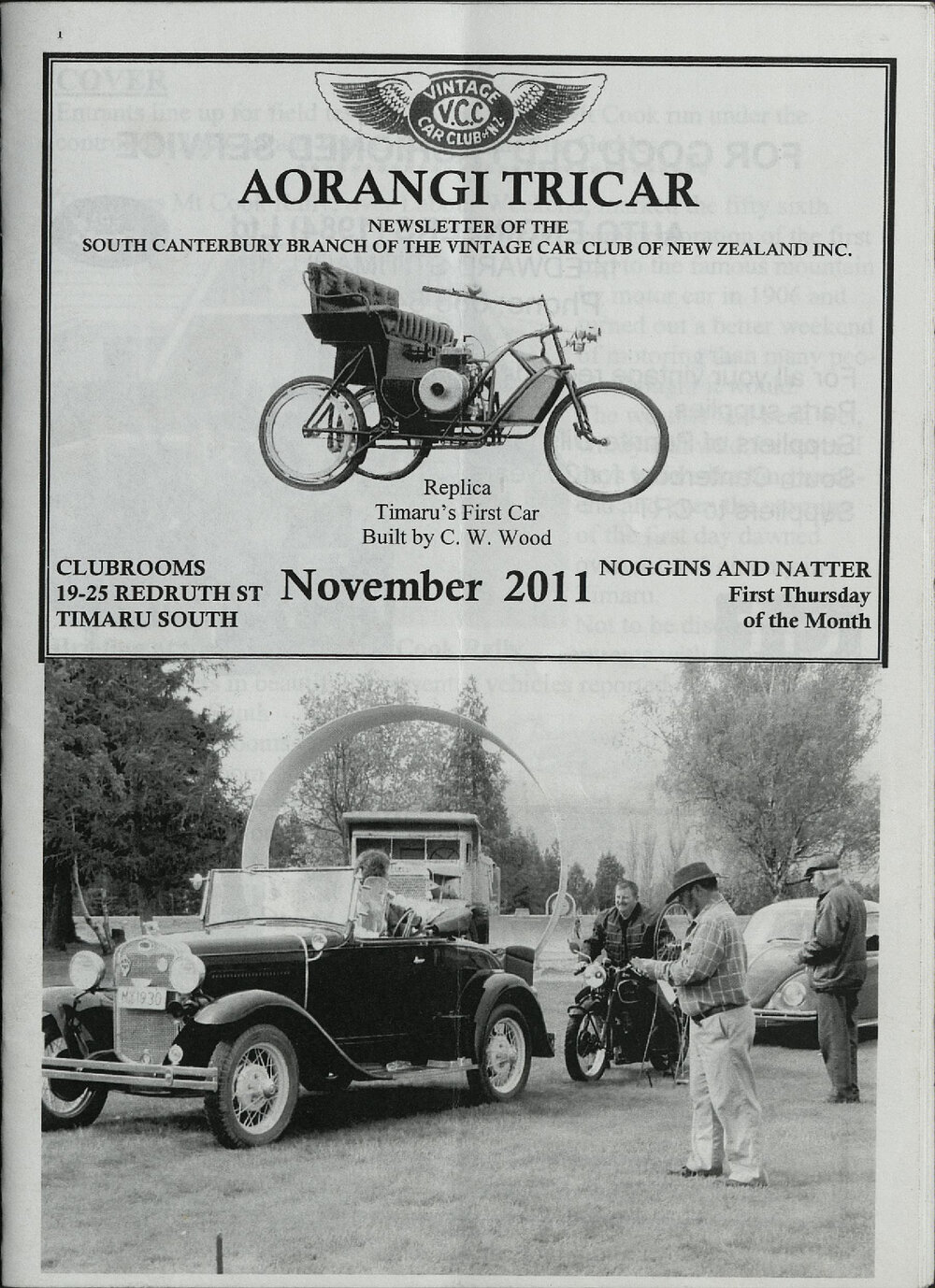Nov 2011 Aorangi Tricar newsletter 