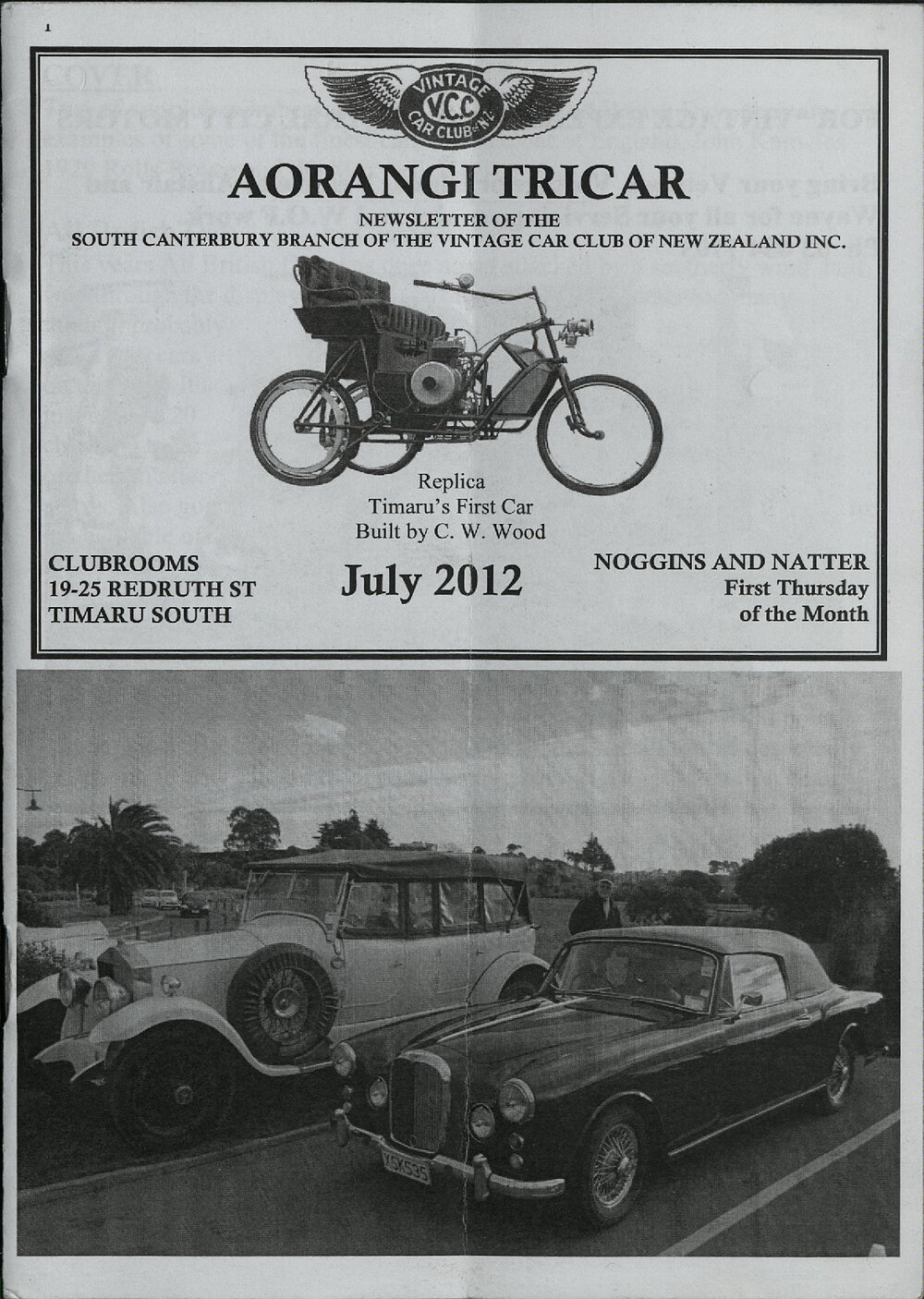 Jul 2012 Aorangi Tricar newsletter 