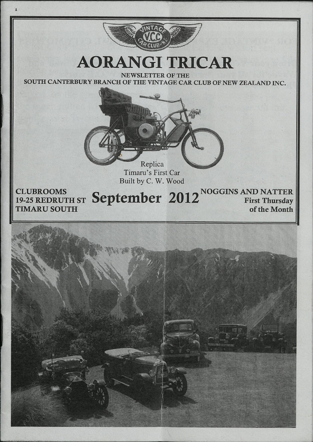 Sep 2012 Aorangi Tricar newsletter 