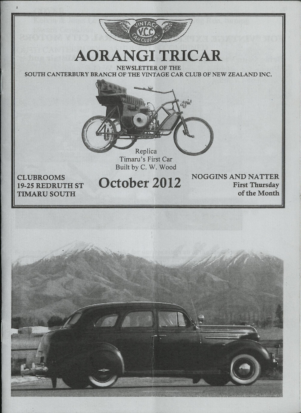 Oct 2012 Aorangi Tricar newsletter 