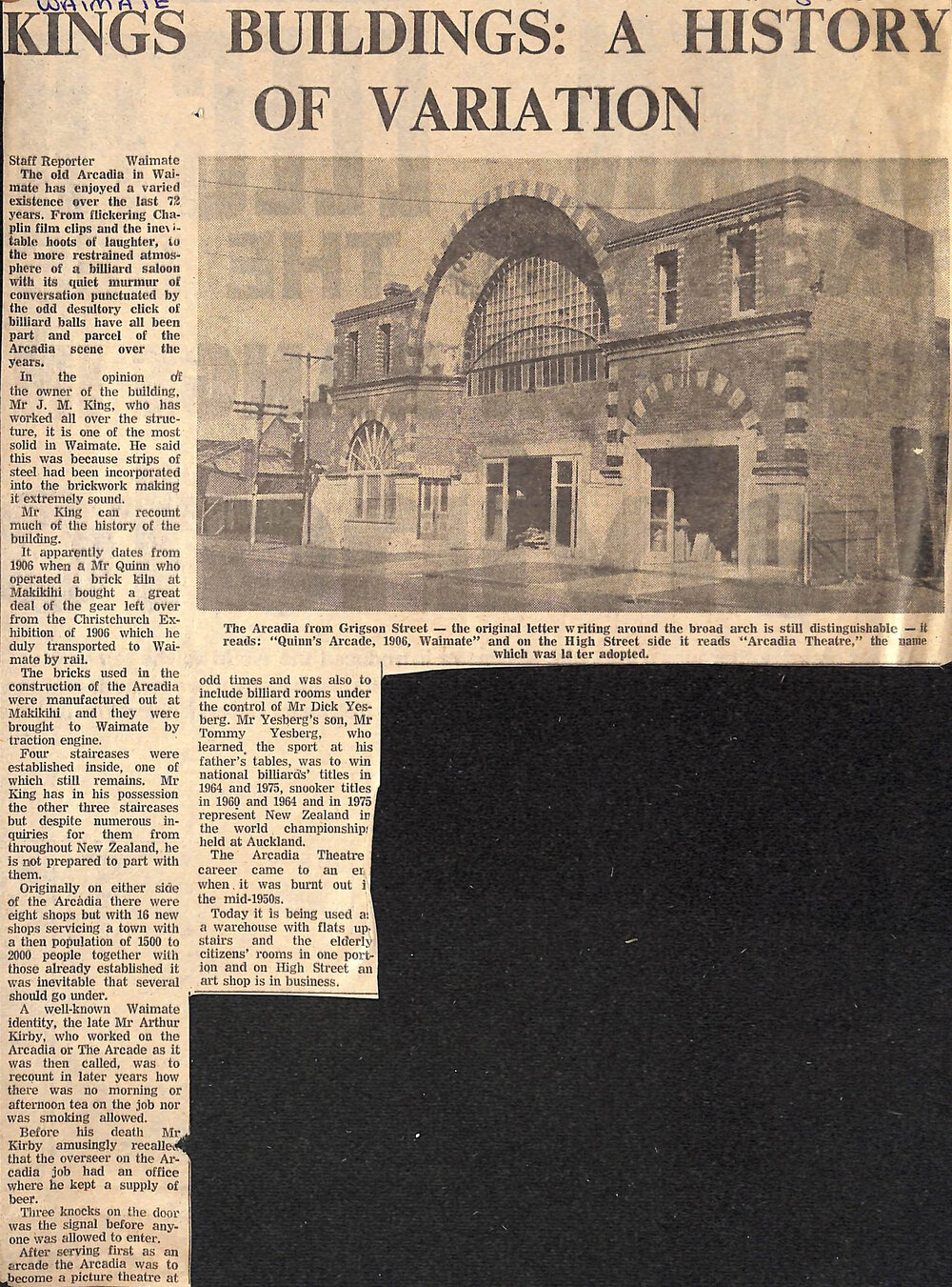 Kings Buildings: A History of Variation