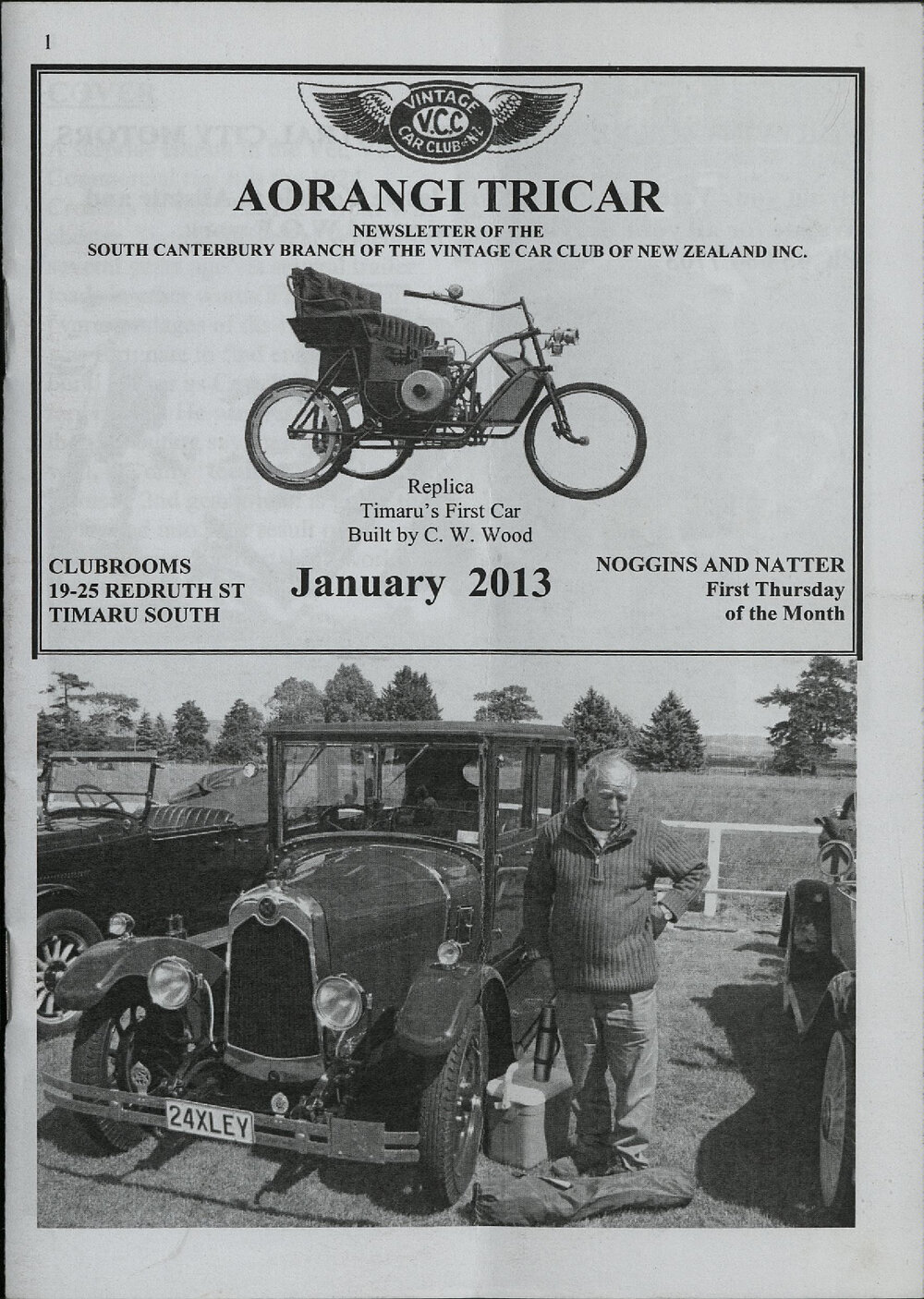 Jan 2013 Aorangi Tricar newsletter 