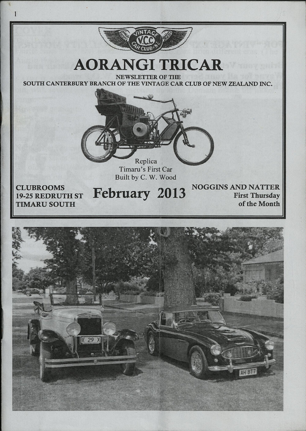Feb 2013 Aorangi Tricar newsletter 