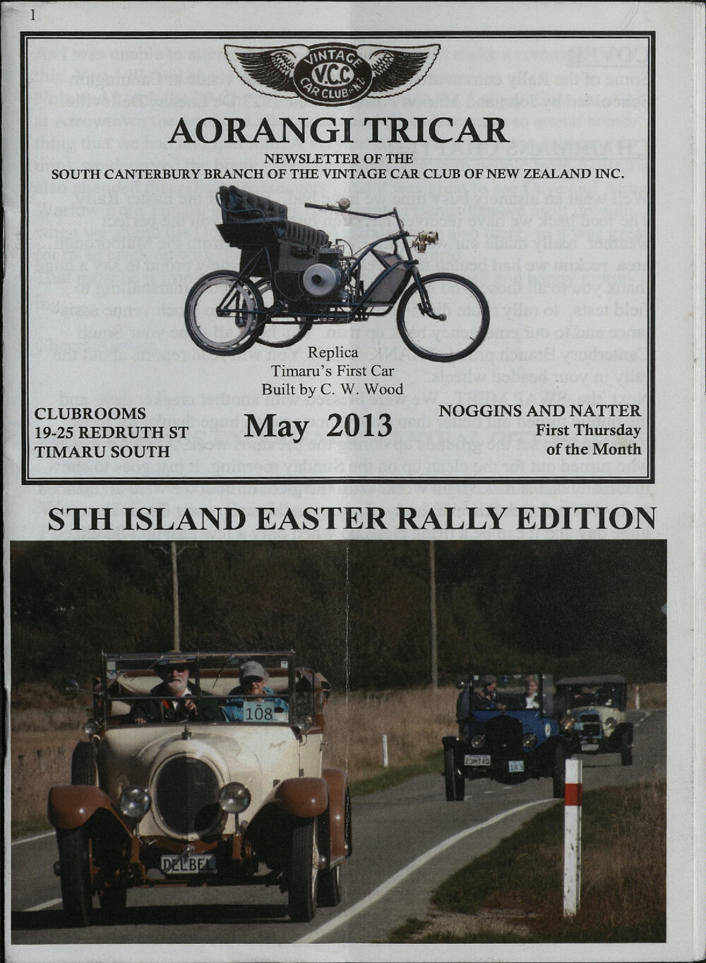 May 2013 Aorangi Tricar newsletter 
