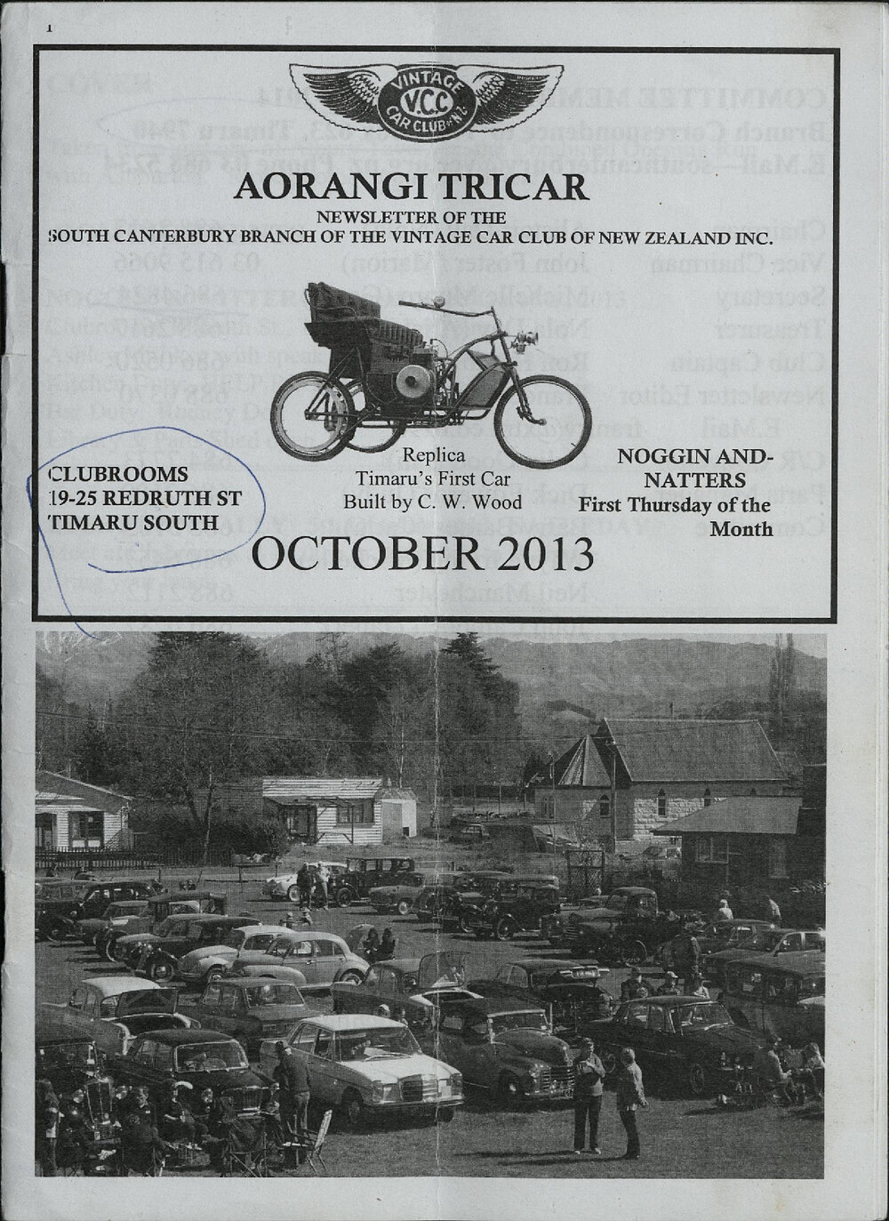 Oct 2013 Aorangi Tricar newsletter 