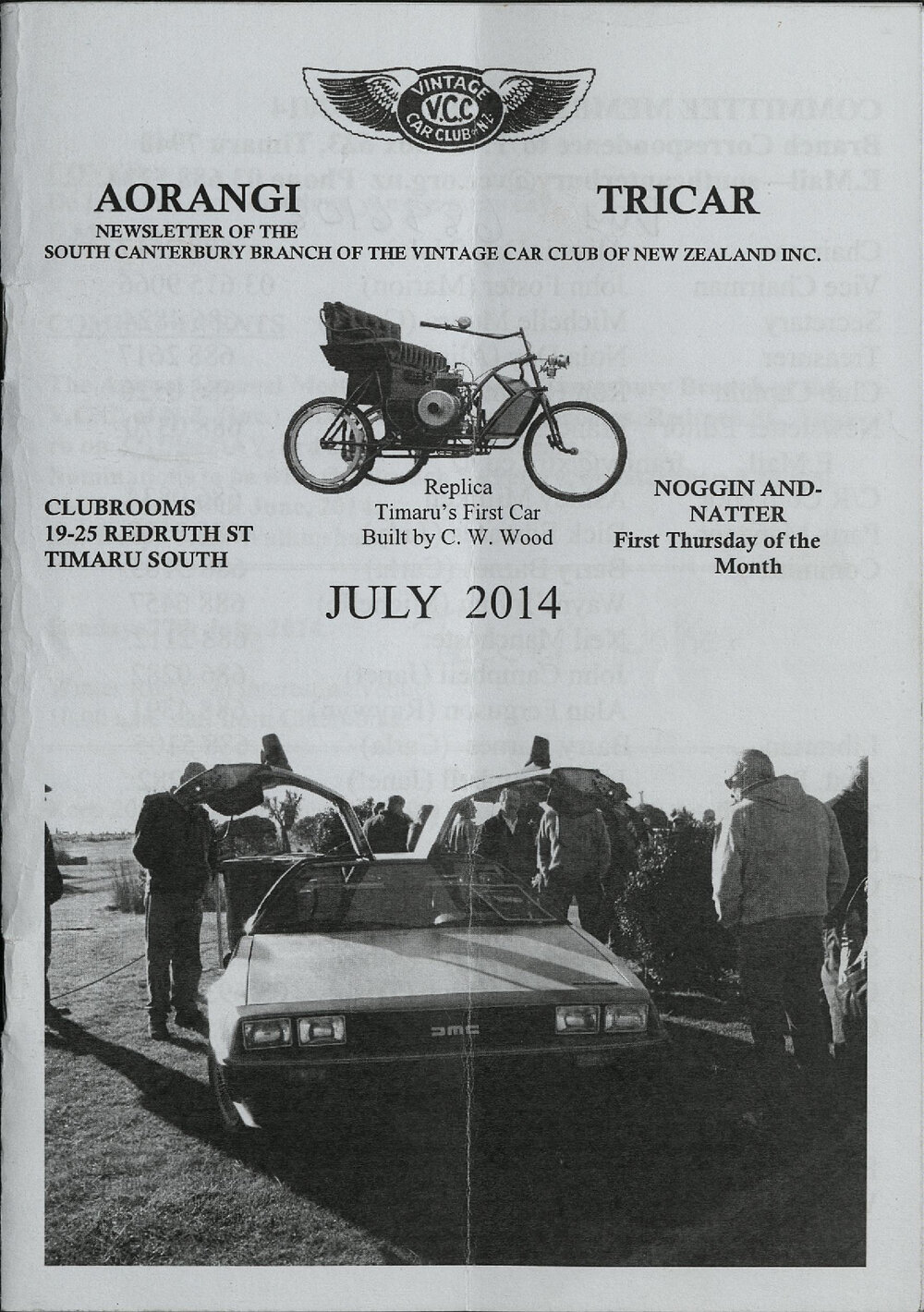 Jul 2014 Aorangi Tricar newsletter 