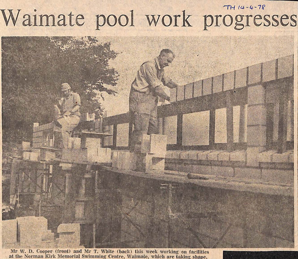 Waimate pool work progresses