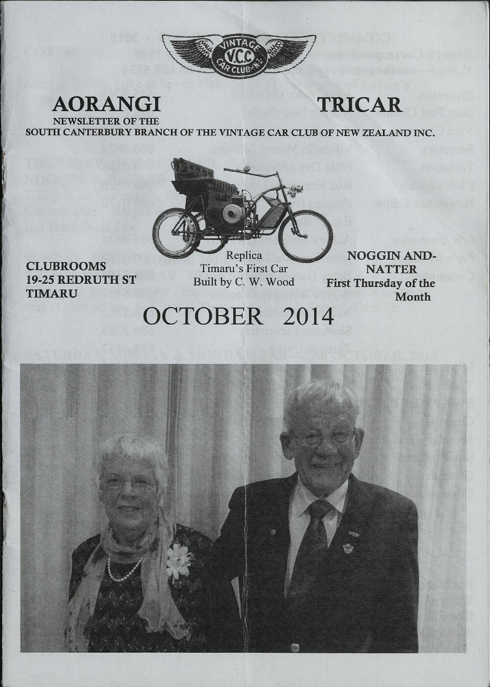 Oct 2014 Aorangi Tricar newsletter 