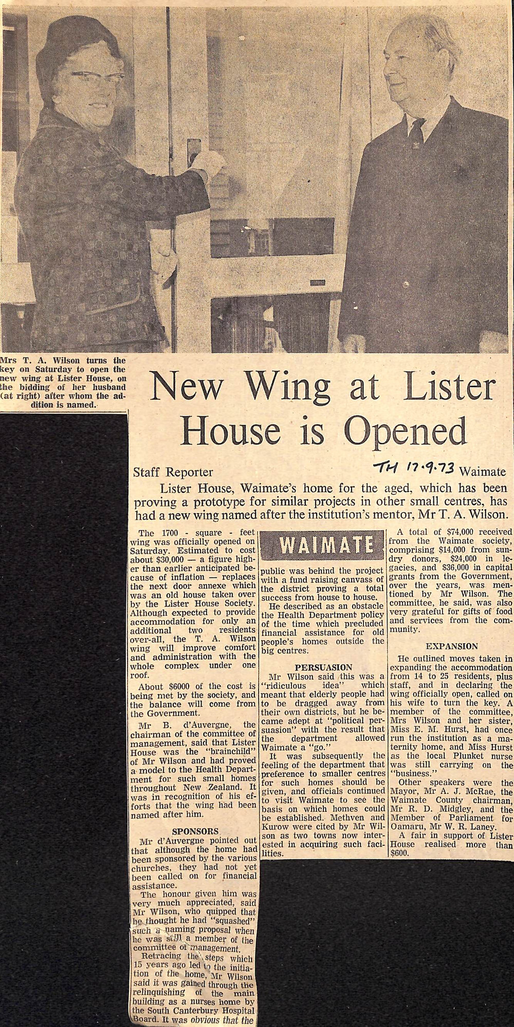 New Wing at Lister House is Opened