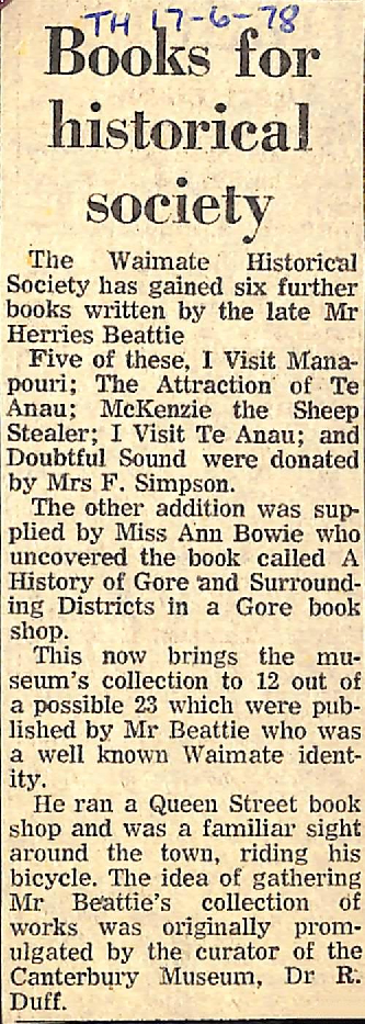 Books for historical society