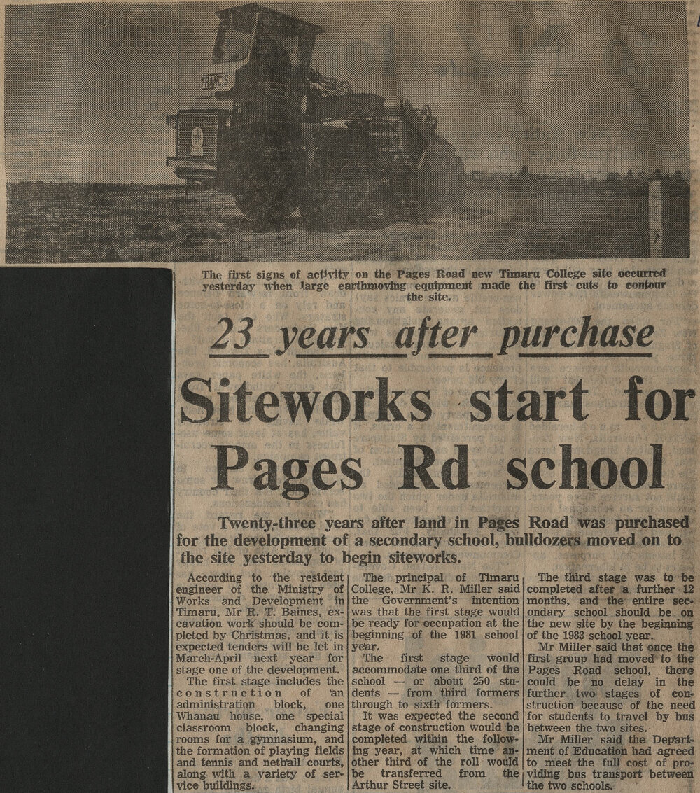 23 years after purchase: Siteworks start for Pages Rd school