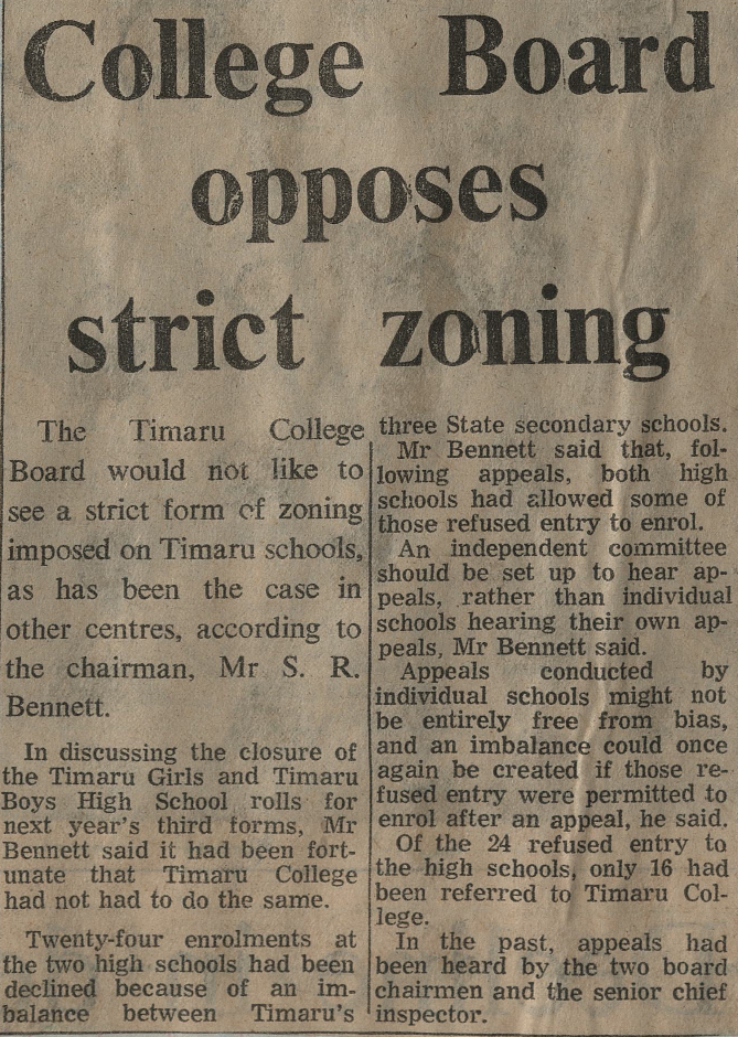 College Board opposes strict zoning