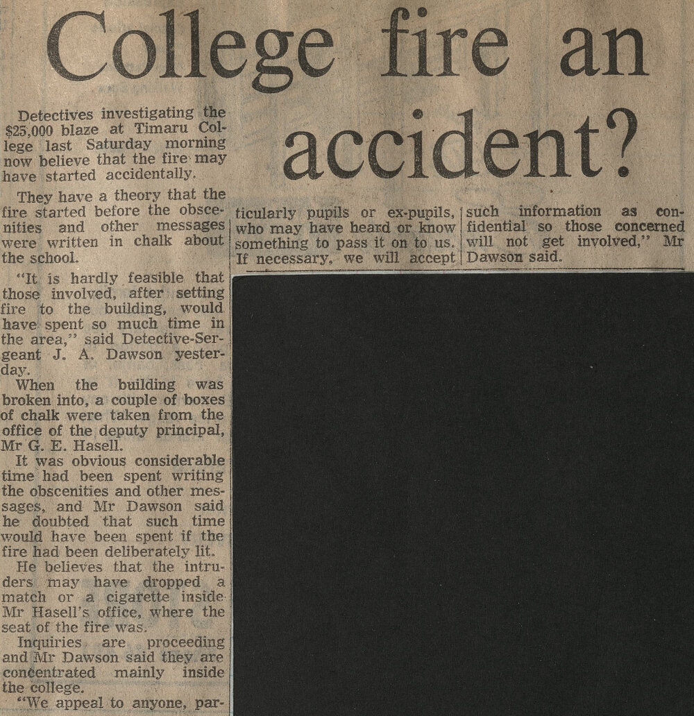 College fire an accident?