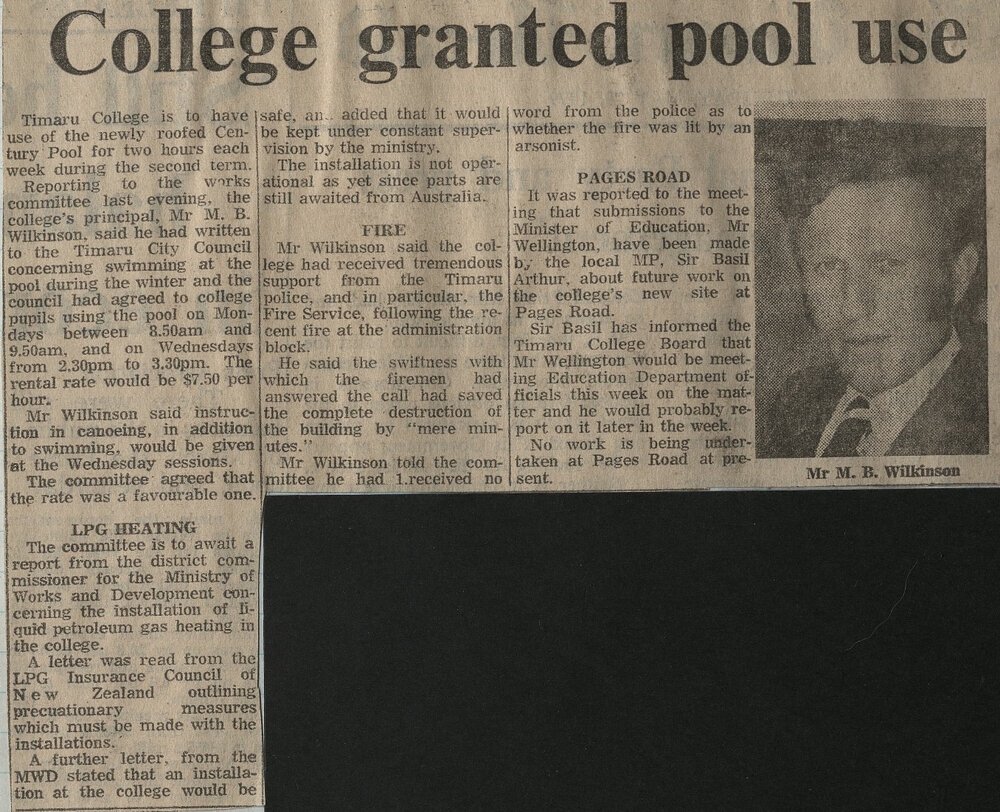 College granted pool use