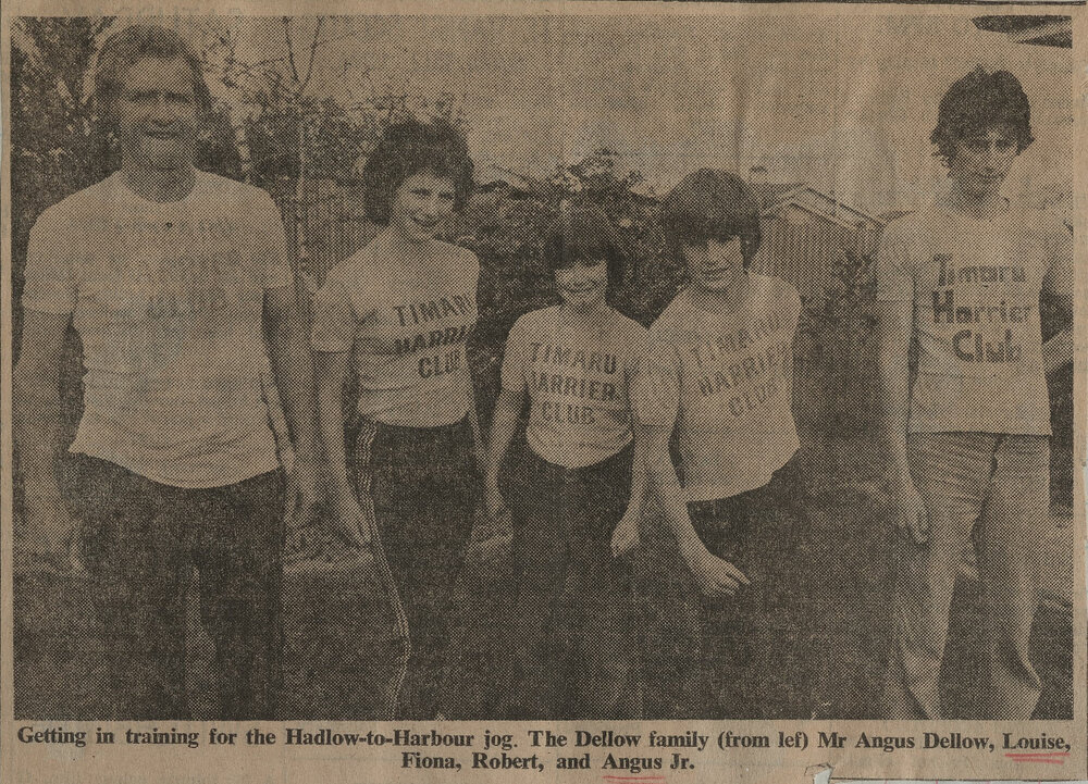 Dellow family enters Hadlow to Harbour jog
