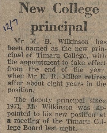 New college principal
