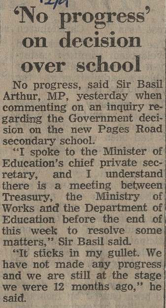  'No progress' on decision over school