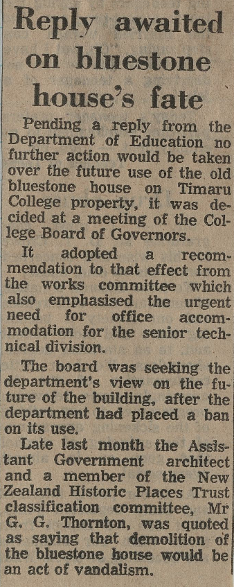 Reply awaited on bluestone houses's fate