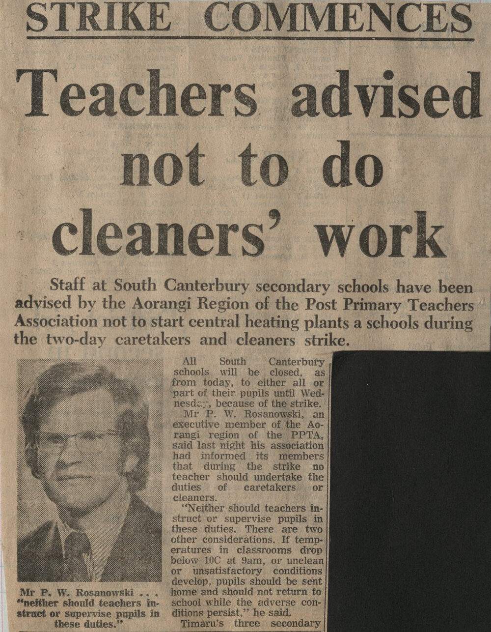 Strike commences: Teachers advised not to do cleaners work