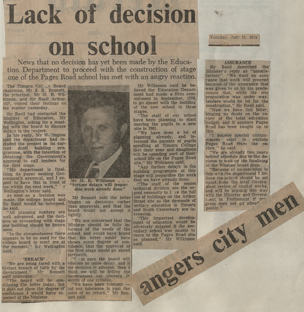 Lack of decision on school angers city men