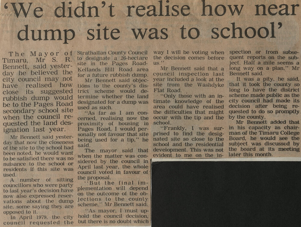  'We didn't realise how near dump site was to school'