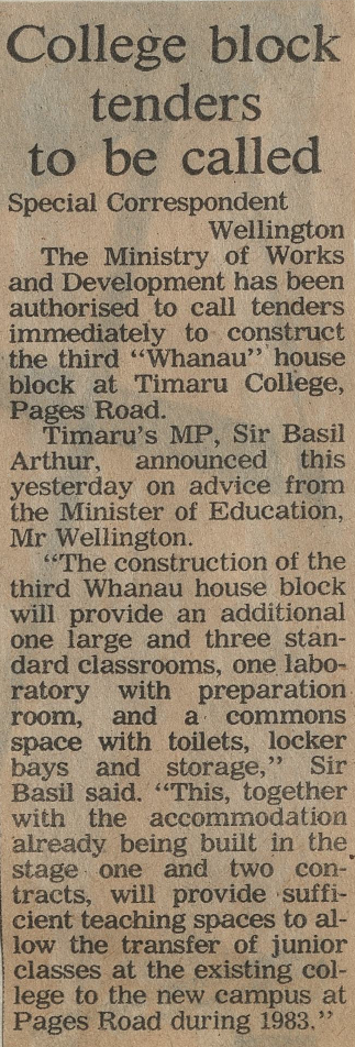 College block tenders to be called 