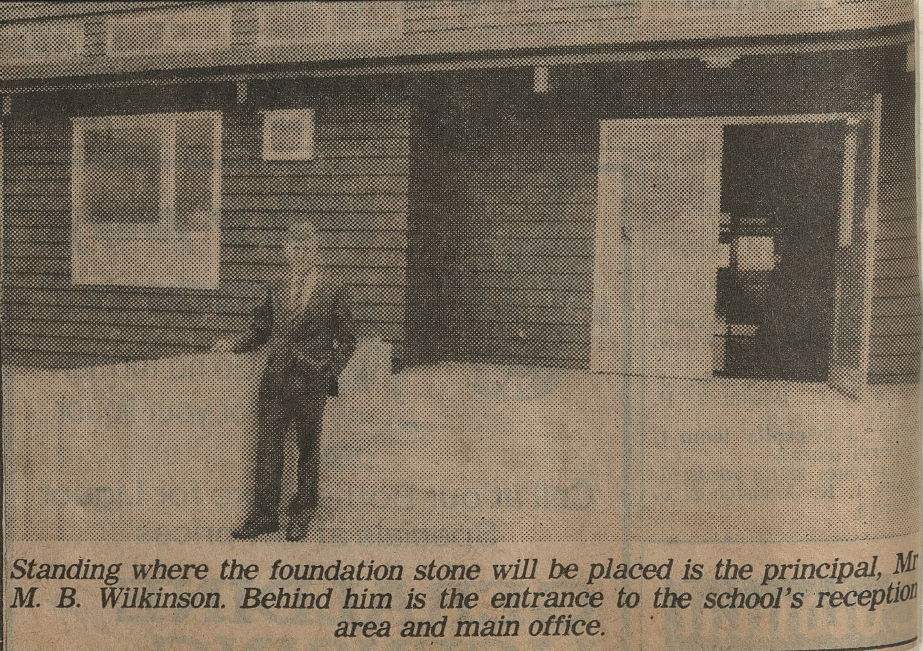 Standing where the foundation stone will be placed