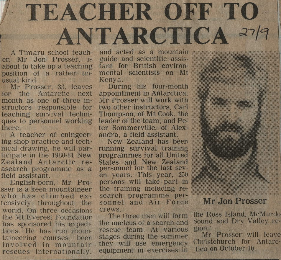 Teacher off to Antarctica