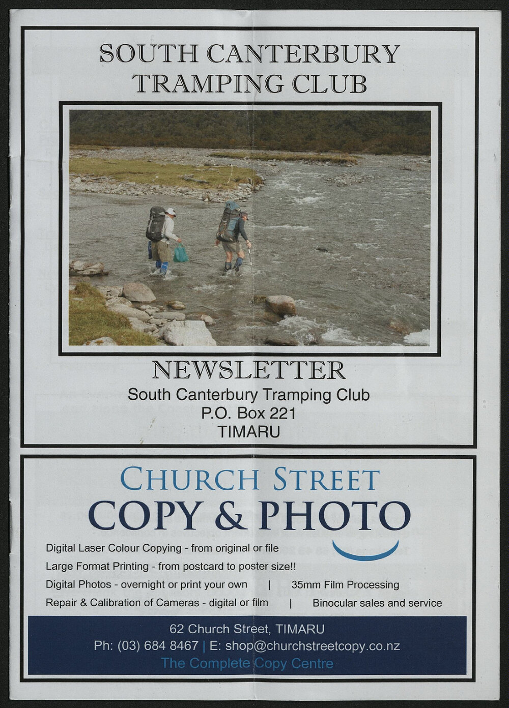 Feb 2013 South Canterbury Tramping Club newsletter