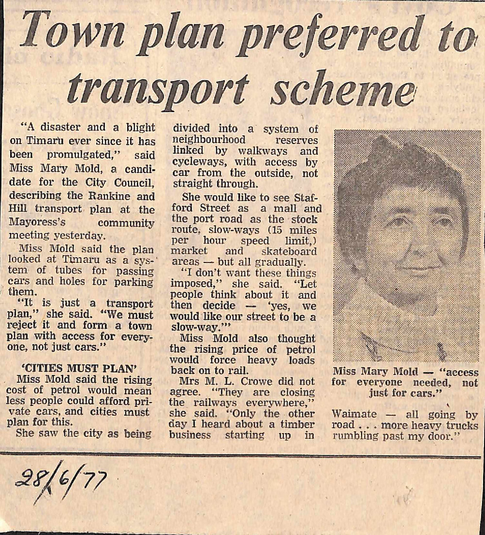 Town plan preferred to transport scheme