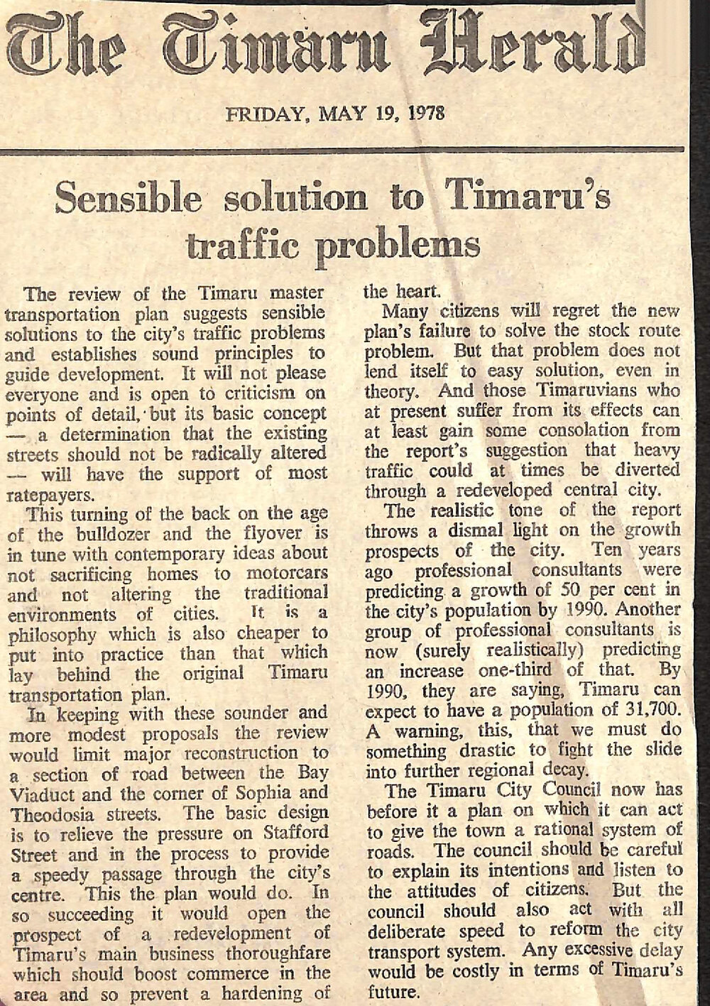 Editorial: Sensible solution to Timaru's traffic problems