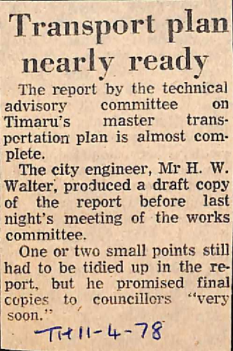 Transport plan nearly ready