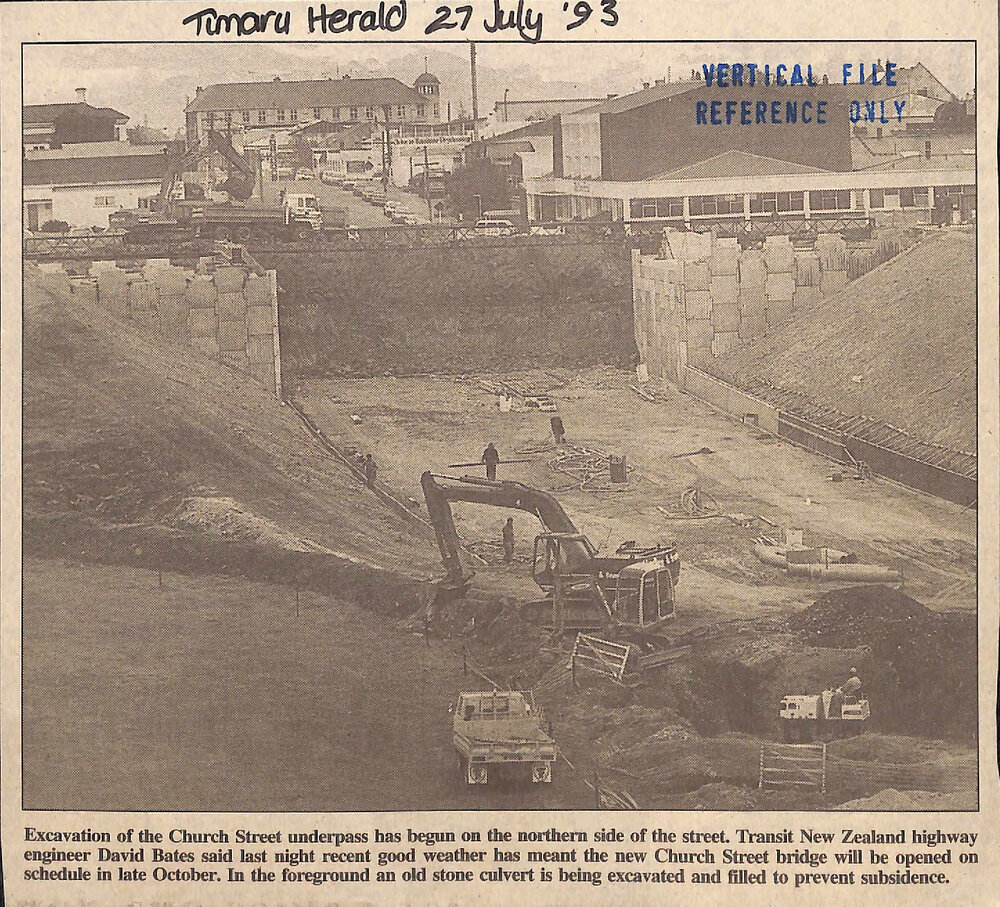 Excavation of Church Street underpass