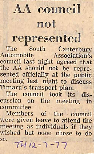 AA council not represented
