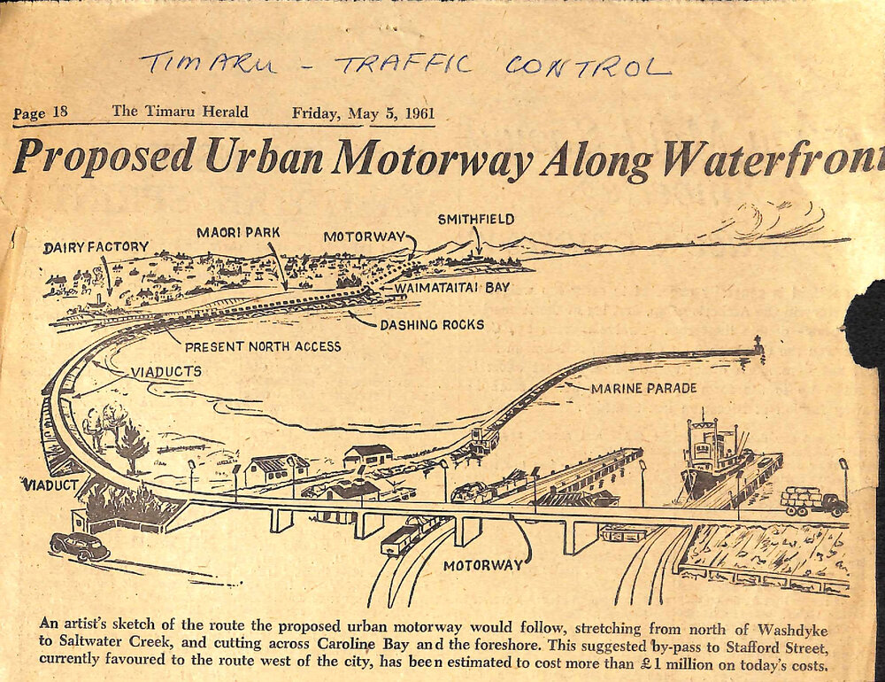 Proposed Urban Motorway Along Waterfront- Little Chance of Access Road Being Started Within 10 Years