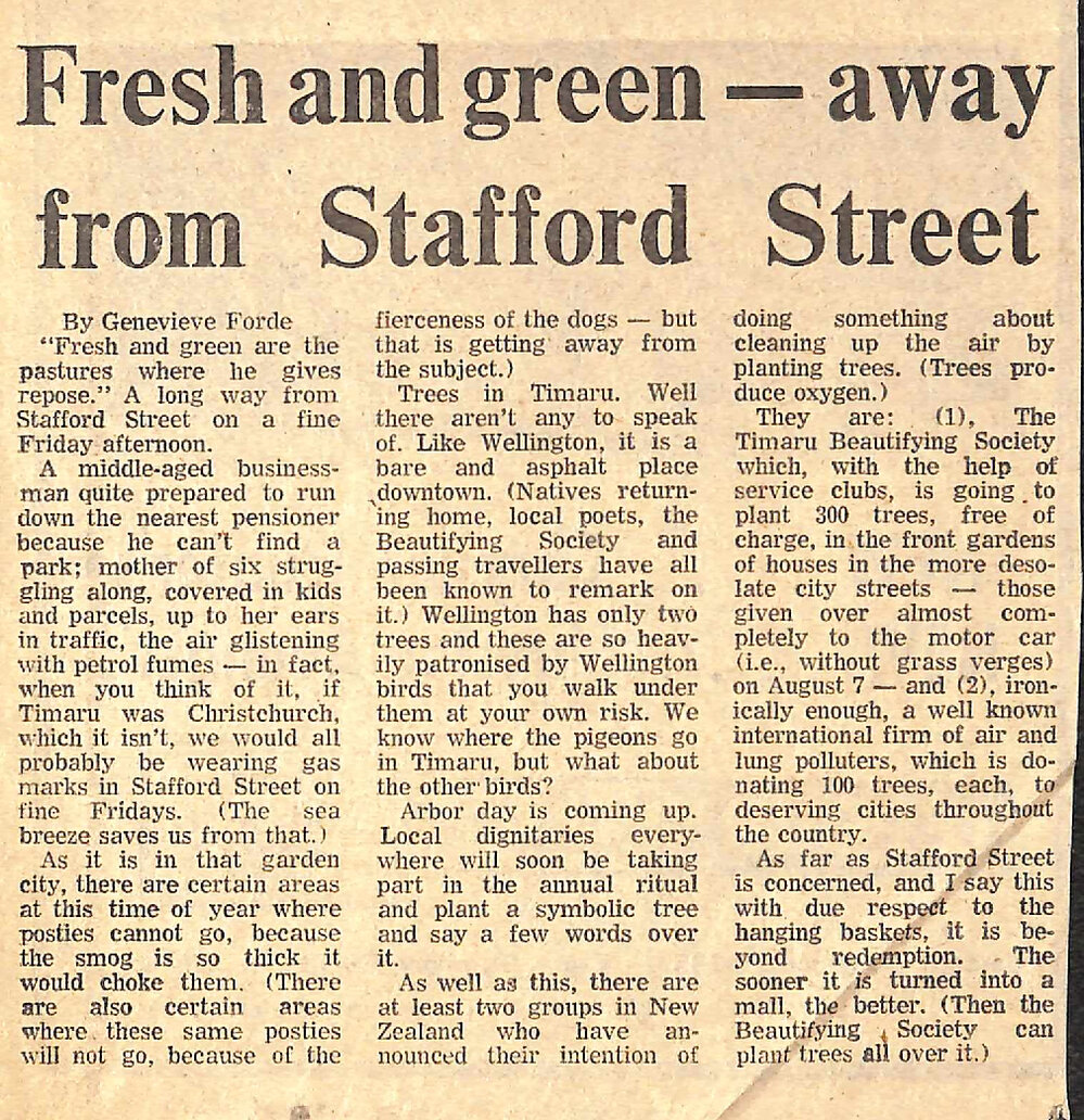 Fresh and green - away from Stafford Street