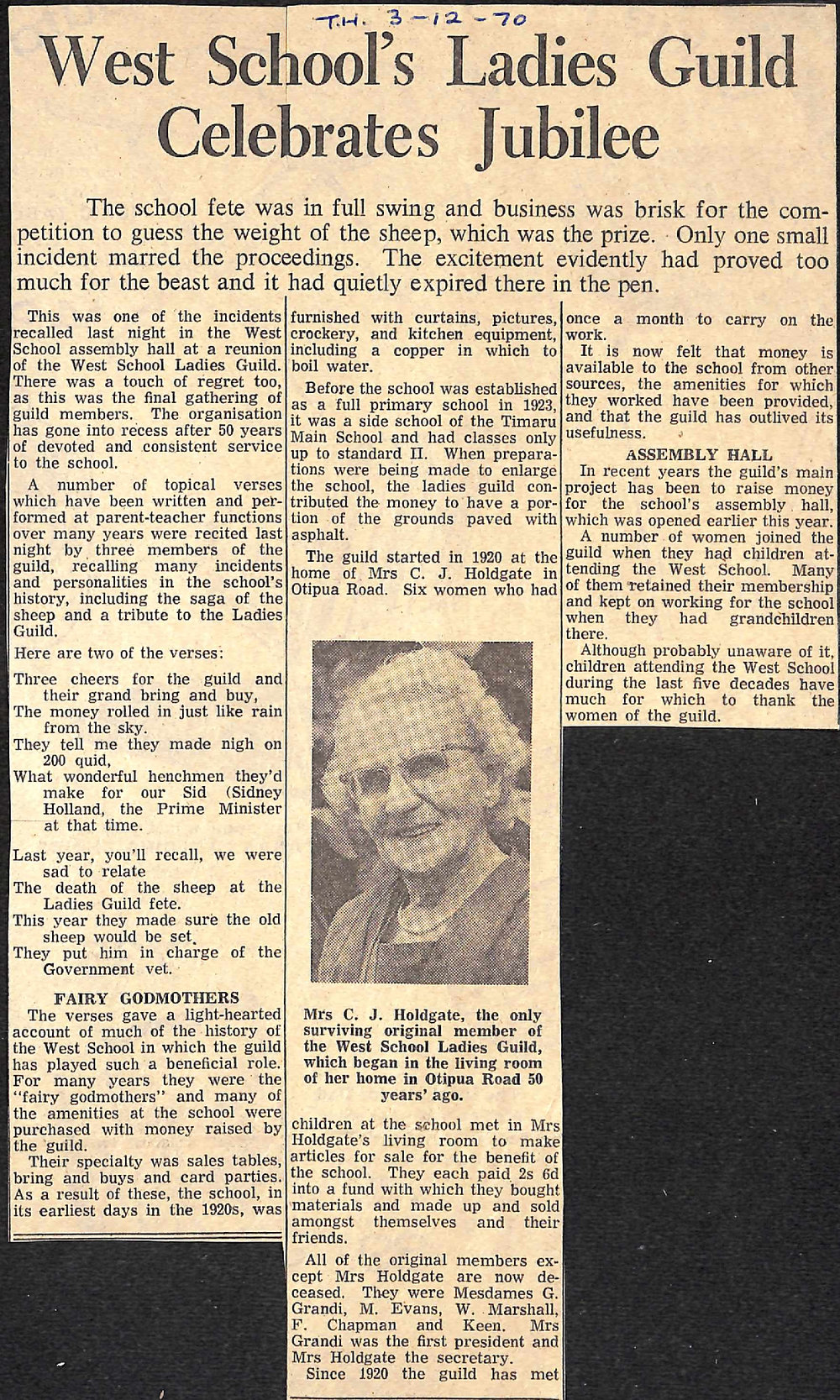 West School's Ladies Guild Celebrates Jubilee
