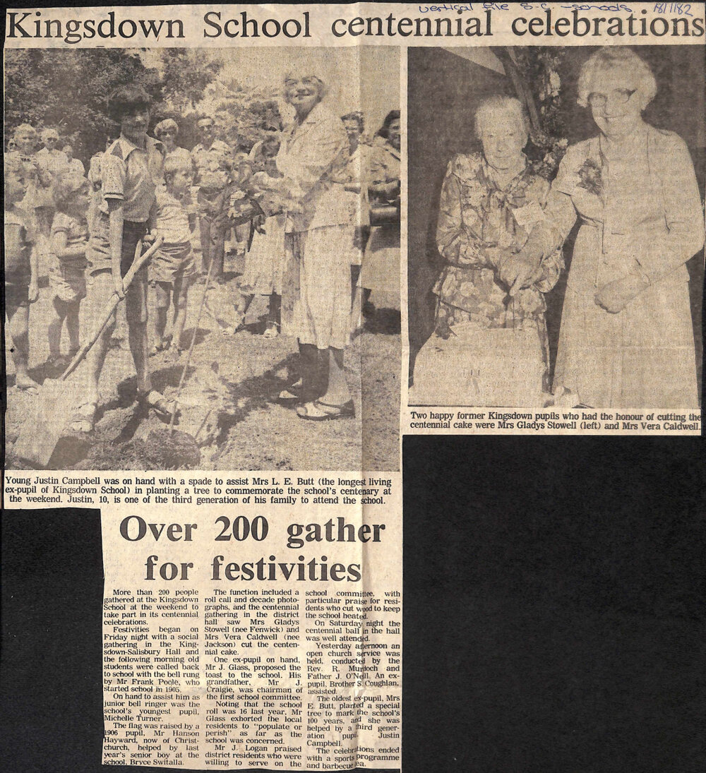 Kingsdown School centennial celebrations: Over 200 gather for festivities