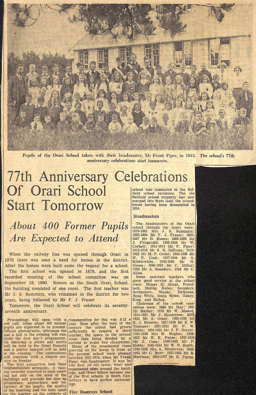 77th Anniversary Celebrations Of Orari School Start Tomorrow